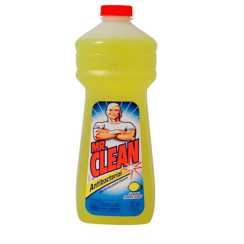Mr. Clean Antibacterial Multipurpose Cleaning Lemon Fresh Scent 28 oz NOS Vtg 99